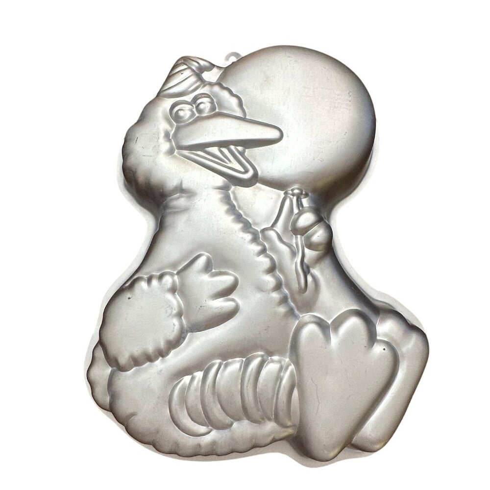 Wilton Cake Pan 1983 Big Bird Caracter Muppets Inc. Aluminum Vintage 502-3401
